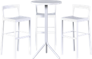 Baxter Poseidon Bar Table Package - 3 Stools